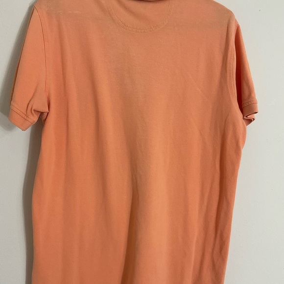 IZOD Cotton Soft Orange Short Sleeve Heritage Polo Collared Men Size Medium - Picture 3 of 7